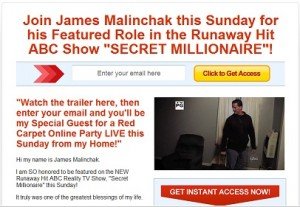 Secret Millionaire Red Carpet Webcast
