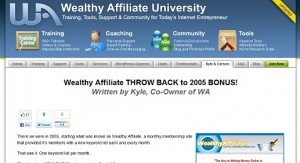 Wealthy Affiliate Throwback Pricing