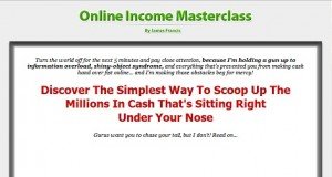 James Francis - Online Income Masterclass