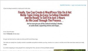 NAMS Quick Niche Site