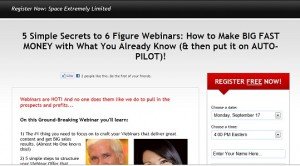 5 Secrets to 6 Figure Webinars Replay