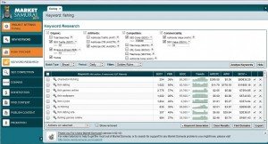 Market Samurai - Keyword Research - Analyze Keywords