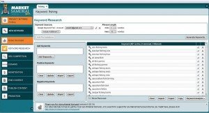 Market Samurai - Keyword Research - Generate Keywords