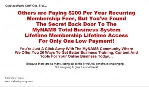 MyNams Lifetime Membership