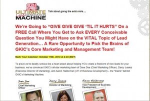 Ultimate Lead Generation Machine Questions