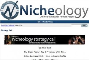 Free Nicheology Strategy Call December 3rd, 2012