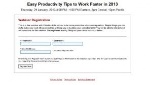 Christina Hills - Free Easy Productivity Tips
