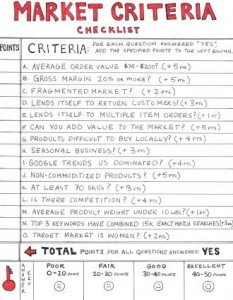 Ezra Firestone - Market Criteria Checklist