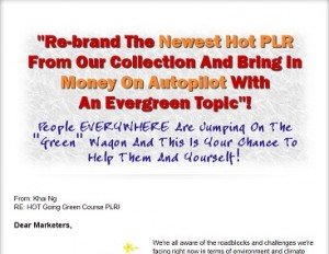 Khai Ng - Going Green PLR