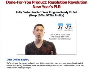 Justin Popovic - New Years Resolutions PLR