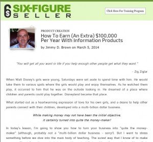 Jimmy D Brown - Six Figure Seller