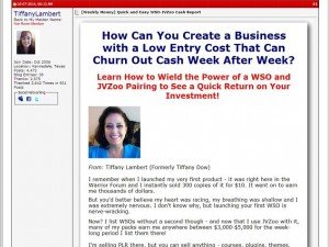 Tiffany Lambert - How to Launch a WSO on JVZoo