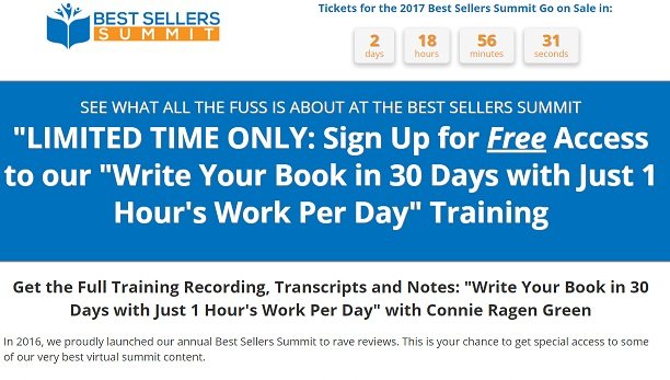 Best Sellers Summit 2017 Free Training